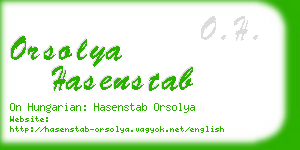 orsolya hasenstab business card